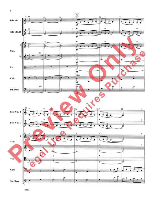 Bailes para Orquesta (For Two Solo Violins and String Orchestra) 獨奏 小提琴 弦樂團 總譜 | 小雅音樂 Hsiaoya Music