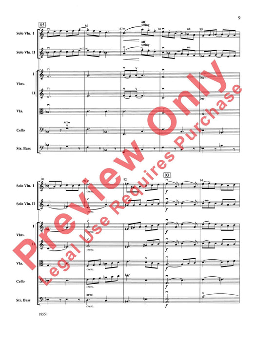 Bailes para Orquesta (For Two Solo Violins and String Orchestra) 獨奏 小提琴 弦樂團 總譜 | 小雅音樂 Hsiaoya Music