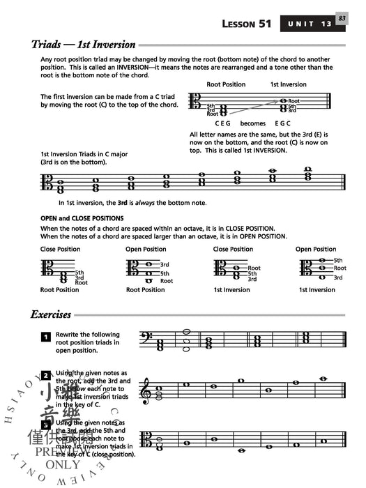 Alfred's Essentials of Music Theory: Book 3 Alto Clef (Viola) Edition 音樂理論 中音譜號中提琴 | 小雅音樂 Hsiaoya Music