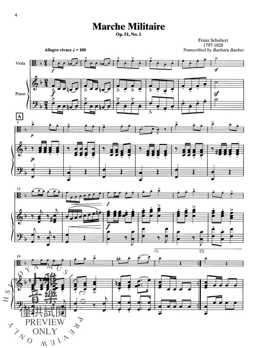 Solos for Young Violists Viola Part and Piano Acc., Volume 2 Selections from the Viola Repertoire 獨奏 中提琴 鋼琴 中提琴 | 小雅音樂 Hsiaoya Music