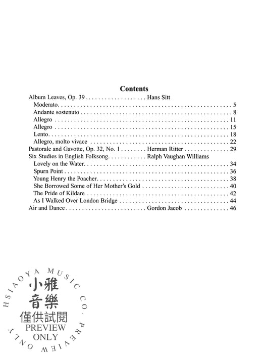 Solos for Young Violists Viola Part and Piano Acc., Volume 4 Selections from the Viola Repertoire 獨奏 中提琴 鋼琴 中提琴 | 小雅音樂 Hsiaoya Music