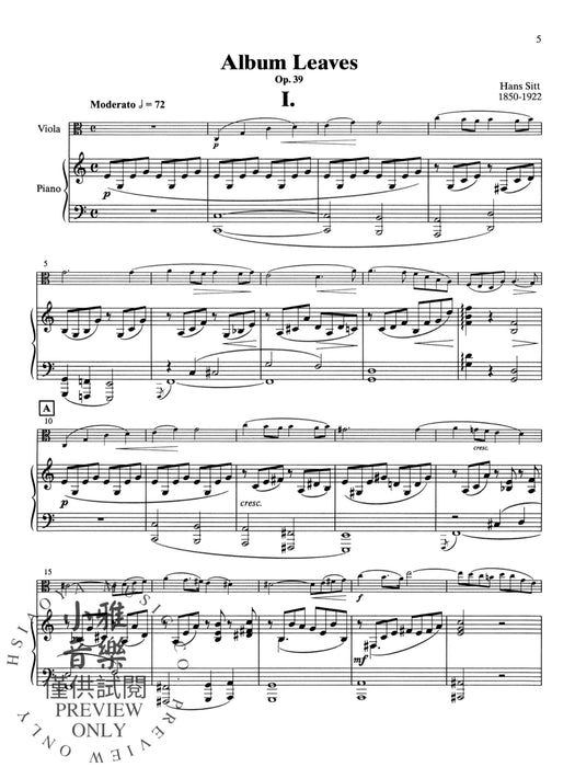 Solos for Young Violists Viola Part and Piano Acc., Volume 4 Selections from the Viola Repertoire 獨奏 中提琴 鋼琴 中提琴 | 小雅音樂 Hsiaoya Music