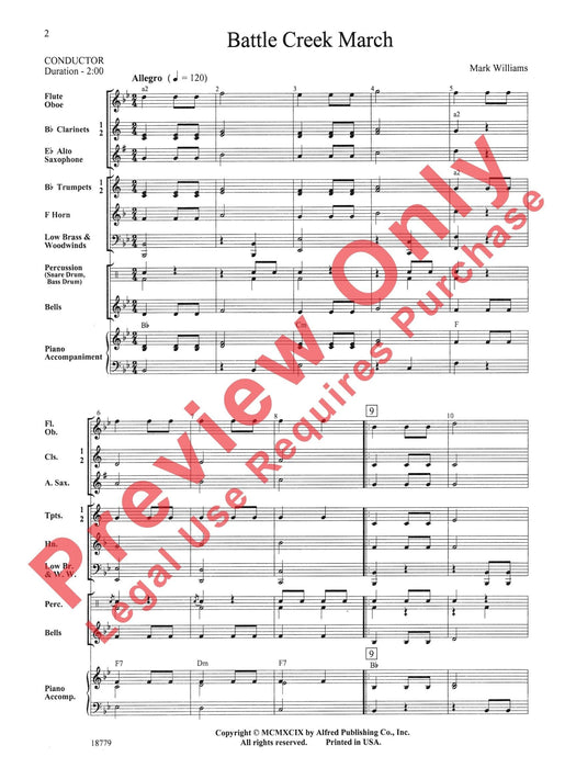 Battle Creek March 進行曲 總譜 | 小雅音樂 Hsiaoya Music