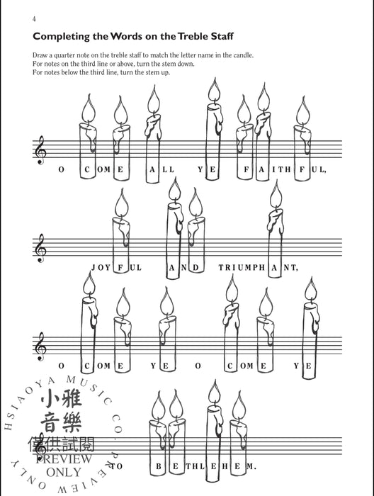Christmas Carol Activity Book, Book 2 11 Christmas Favorites with Corresponding Musical Activity Pages for Elementary to Late Elementary Pianists 耶誕頌歌 | 小雅音樂 Hsiaoya Music