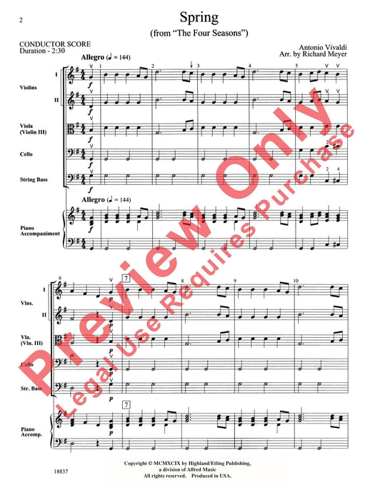 Spring (from The Four Seasons) 韋瓦第 四季 | 小雅音樂 Hsiaoya Music