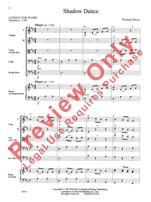 Shadow Dance 舞曲 總譜 | 小雅音樂 Hsiaoya Music