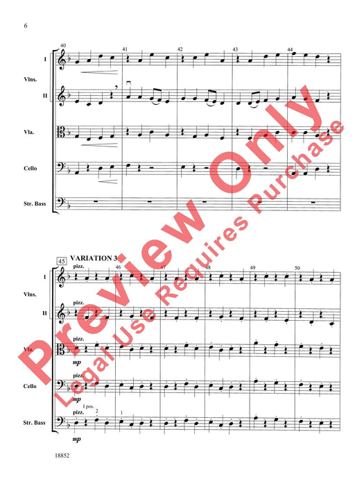 Hickory Variations 詠唱調 總譜 | 小雅音樂 Hsiaoya Music