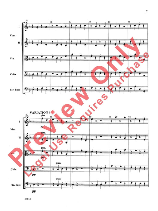 Hickory Variations 詠唱調 總譜 | 小雅音樂 Hsiaoya Music