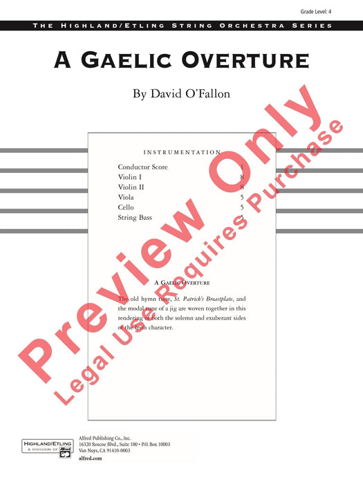 A Gaelic Overture 序曲 總譜 | 小雅音樂 Hsiaoya Music
