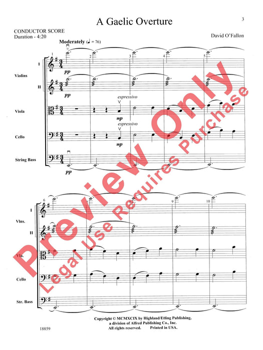 A Gaelic Overture 序曲 總譜 | 小雅音樂 Hsiaoya Music
