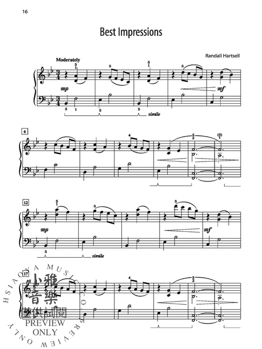 Lasting Impressions 10 Memorable Intermediate Piano Solos in Major and Relative Minor Keys 鋼琴 獨奏 | 小雅音樂 Hsiaoya Music