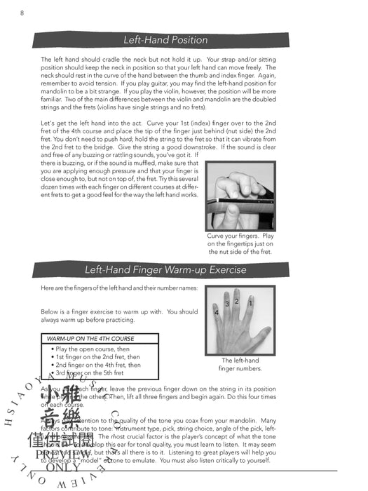 Mandolin for Beginners An Easy Beginning Method 曼陀林琴 | 小雅音樂 Hsiaoya Music