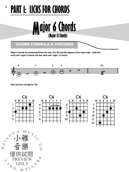 Jazz Licks Encyclopedia Over 280 Useful Jazz Guitar Licks 爵士音樂吉他 | 小雅音樂 Hsiaoya Music