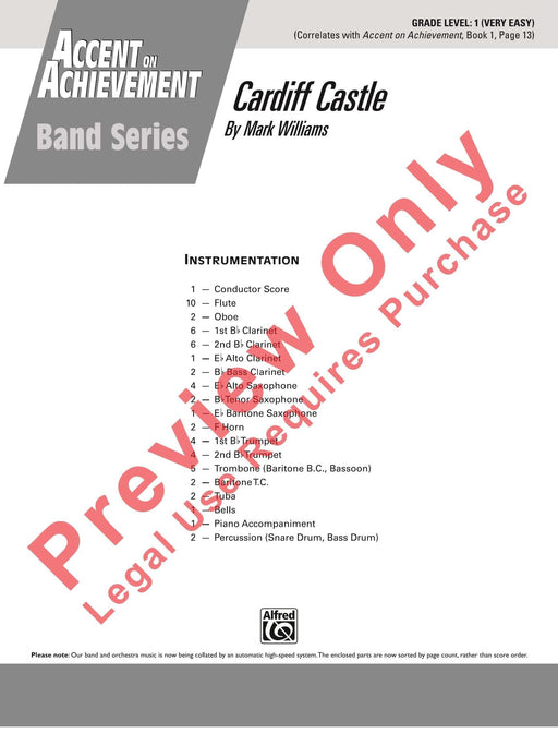 Cardiff Castle 總譜 | 小雅音樂 Hsiaoya Music