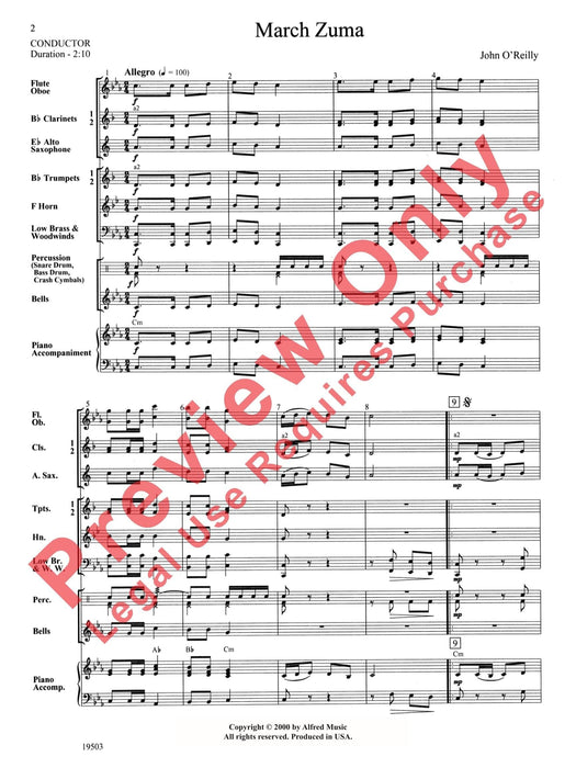 March Zuma 進行曲 總譜 | 小雅音樂 Hsiaoya Music