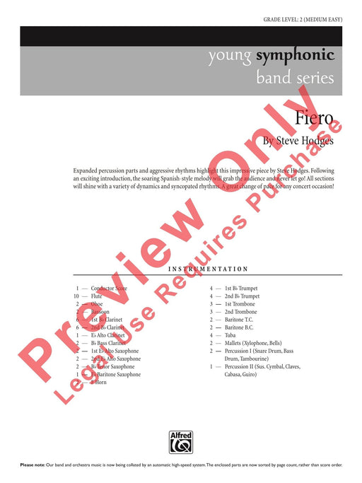 Fiero 總譜 | 小雅音樂 Hsiaoya Music