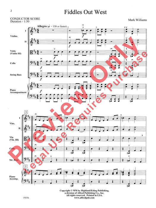 Fiddles Out West 總譜 | 小雅音樂 Hsiaoya Music