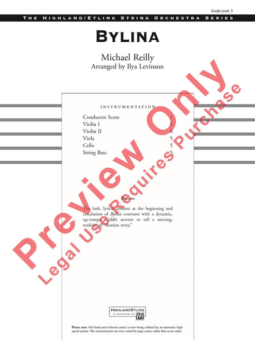 Bylina 總譜 | 小雅音樂 Hsiaoya Music