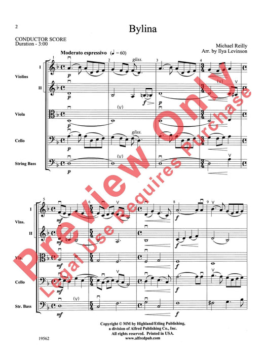 Bylina 總譜 | 小雅音樂 Hsiaoya Music