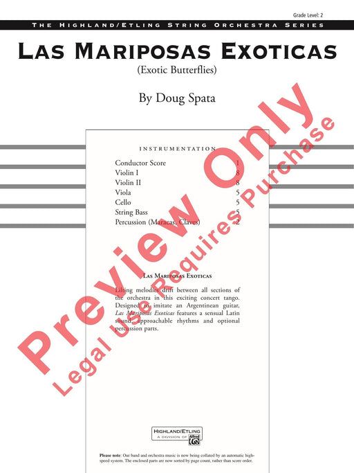 Las Mariposas Exoticas (Exotic Butterflies) 總譜 | 小雅音樂 Hsiaoya Music