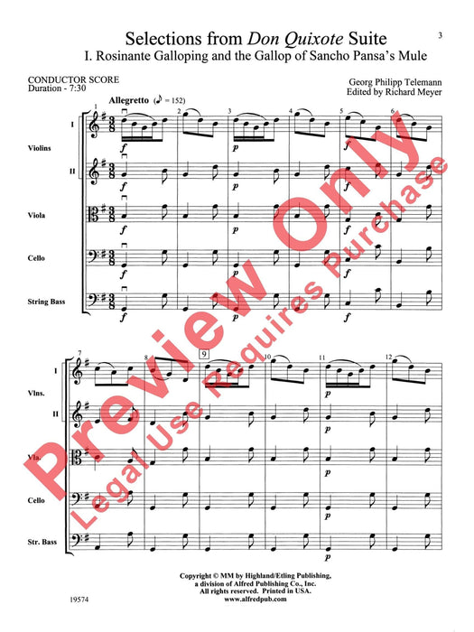 Selections from Don Quixote Suite 唐吉訶德組曲 總譜 | 小雅音樂 Hsiaoya Music