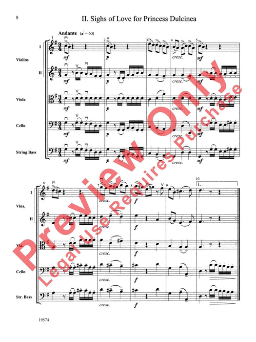 Selections from Don Quixote Suite 唐吉訶德組曲 總譜 | 小雅音樂 Hsiaoya Music