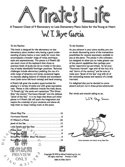 A Pirate's Life A Treasure Chest of 9 Elementary to Late Elementary Piano Solos for the Young at Heart 鋼琴 獨奏 | 小雅音樂 Hsiaoya Music