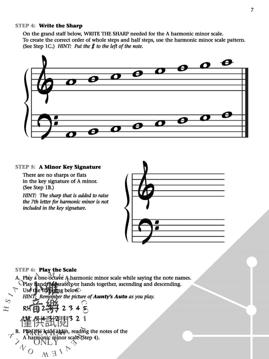 Minor Scale Picture Workbook A Fun Approach to Learning Minor Scales 音階 | 小雅音樂 Hsiaoya Music