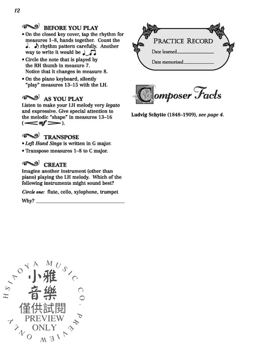 Beautiful Etudes, Book 2 練習曲 | 小雅音樂 Hsiaoya Music