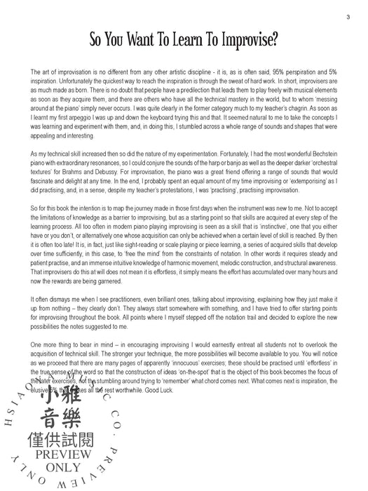 So You Want to Learn to Improvise? A Step-by-Step Guide to Creative Piano Playing 鋼琴奏法 | 小雅音樂 Hsiaoya Music