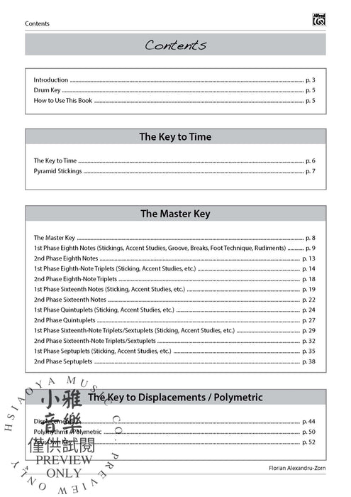 The Drum Master Key A Compact Guide to Musical Expression 鼓 | 小雅音樂 Hsiaoya Music