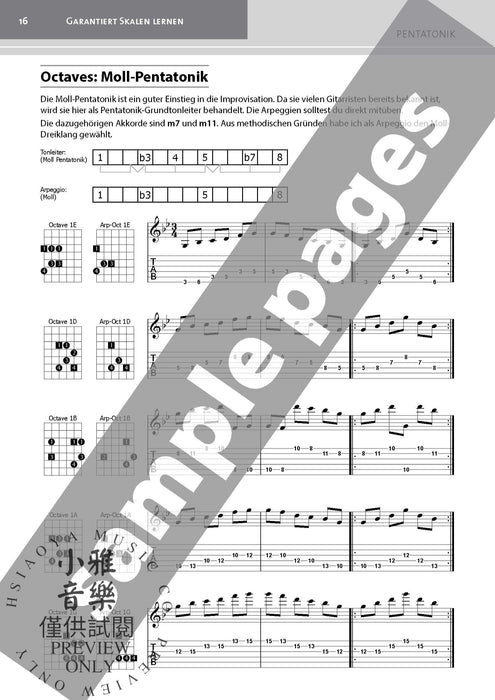 Garantiert Skalen Lernen für Gitarre [Guaranteed Learn Scales for Guitar] 吉他 | 小雅音樂 Hsiaoya Music