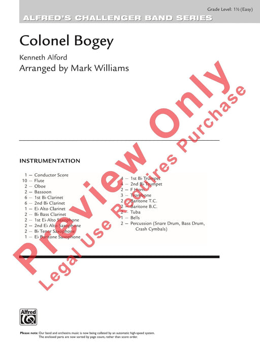 Colonel Bogey 總譜 | 小雅音樂 Hsiaoya Music