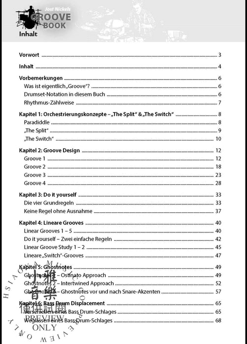 Jost Nickel's Groove Book | 小雅音樂 Hsiaoya Music