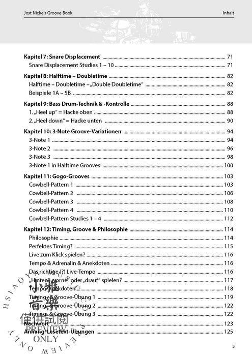 Jost Nickel's Groove Book | 小雅音樂 Hsiaoya Music