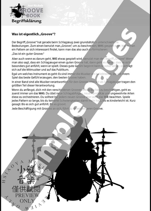 Jost Nickel's Groove Book | 小雅音樂 Hsiaoya Music