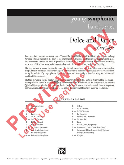 Dolce and Dance 舞曲 總譜 | 小雅音樂 Hsiaoya Music