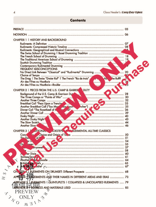 Claus Hessler's Camp Duty Update Snare Drum Rudiments: Bridging the Gap Between Past and Present 鼓 | 小雅音樂 Hsiaoya Music