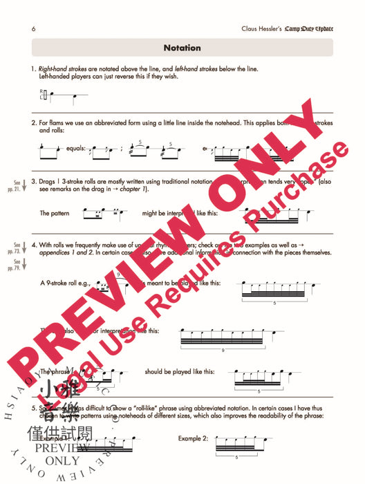 Claus Hessler's Camp Duty Update Snare Drum Rudiments: Bridging the Gap Between Past and Present 鼓 | 小雅音樂 Hsiaoya Music