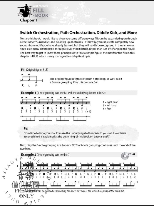 Jost Nickel's Fill Book A Systematic & Fun Approach to Fills | 小雅音樂 Hsiaoya Music
