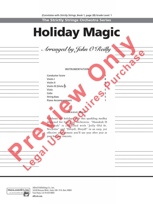 Holiday Magic 總譜 | 小雅音樂 Hsiaoya Music