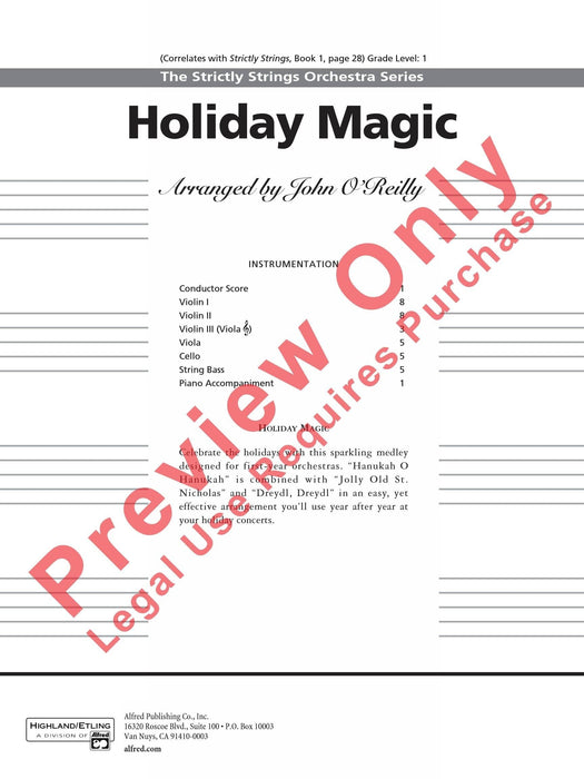 Holiday Magic 總譜 | 小雅音樂 Hsiaoya Music