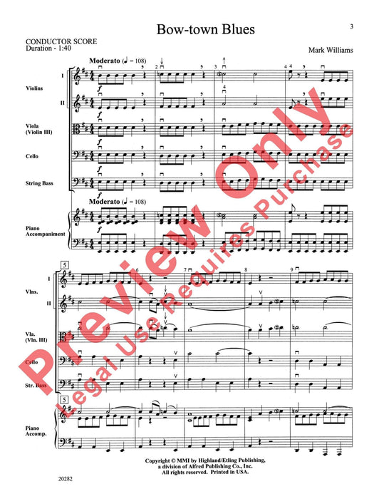 Bow-town Blues 藍調 總譜 | 小雅音樂 Hsiaoya Music