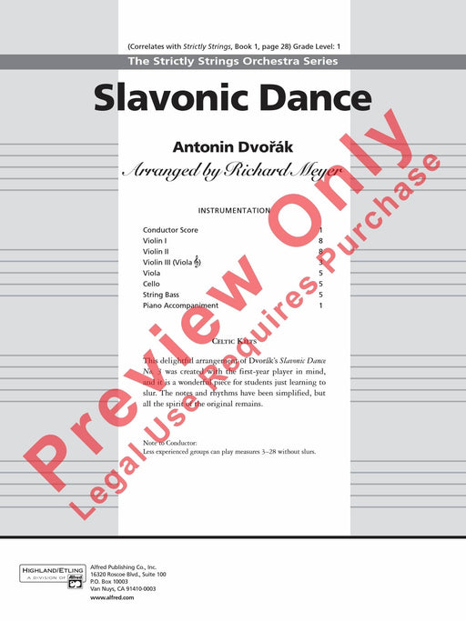Slavonic Dance 德弗札克 舞曲 總譜 | 小雅音樂 Hsiaoya Music
