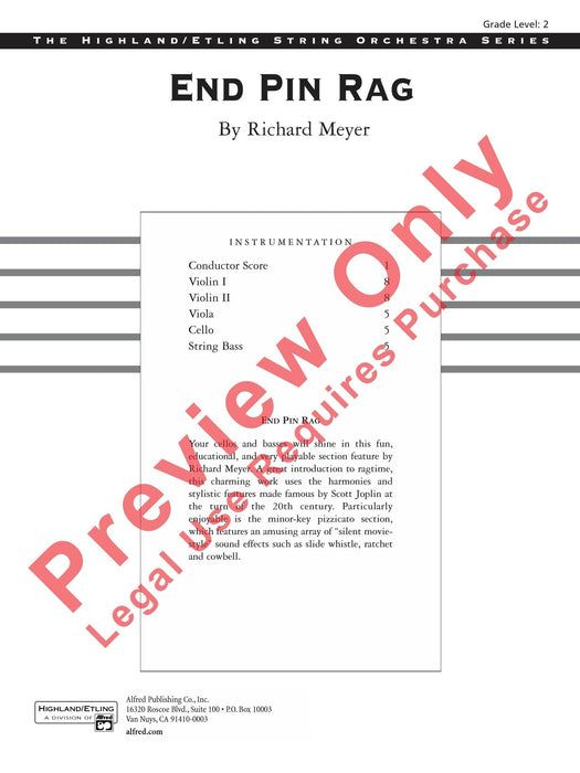 End Pin Rag 繁音曲 總譜 | 小雅音樂 Hsiaoya Music