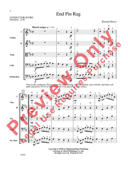 End Pin Rag 繁音曲 總譜 | 小雅音樂 Hsiaoya Music