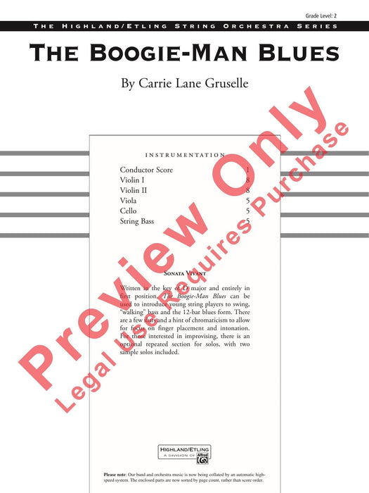 The Boogie-Man Blues 藍調 總譜 | 小雅音樂 Hsiaoya Music