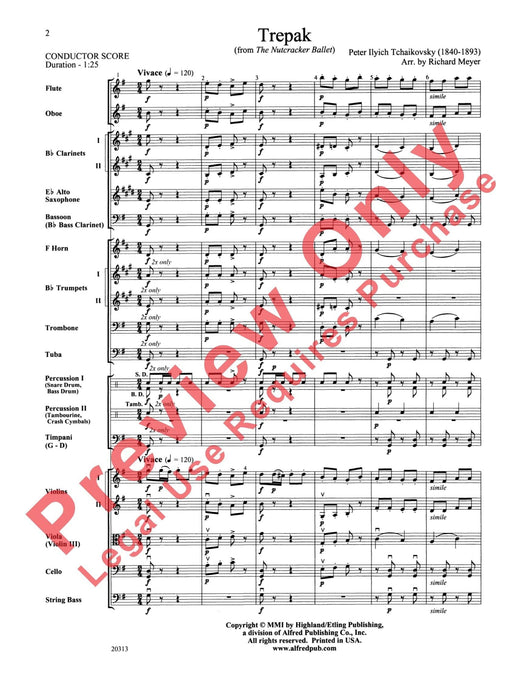 Trepak from The Nutcracker Ballet 柴科夫斯基,彼得 胡桃鉗芭蕾 總譜 | 小雅音樂 Hsiaoya Music