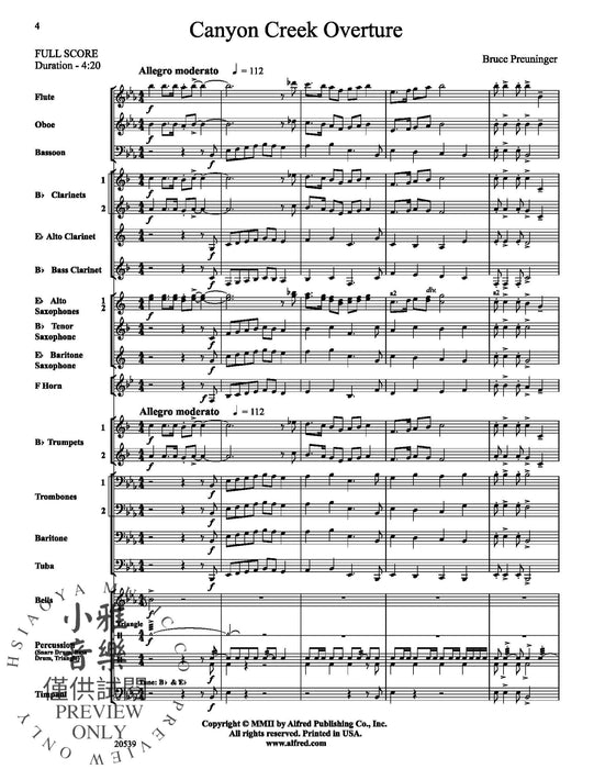 Canyon Creek Overture 序曲 | 小雅音樂 Hsiaoya Music