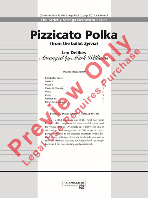 Pizzicato Polka From the Ballet Sylvia 德利伯 撥奏波卡舞曲 芭蕾 總譜 | 小雅音樂 Hsiaoya Music